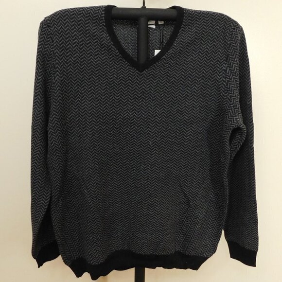 Calvin Klein V Neck Italian Yarn Sweater 2XL - Picture 1 of 2